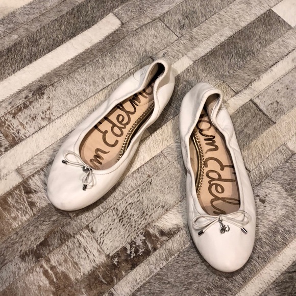 Sam Edelman Shoes - Sam Edelman White Ballet Flats sz 8